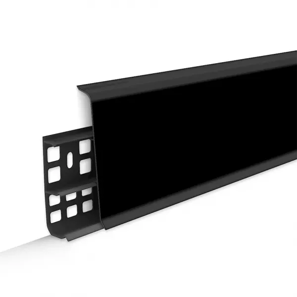 Плинтус ПВХ DECONIKA 85х22х2200мм 007 Черный