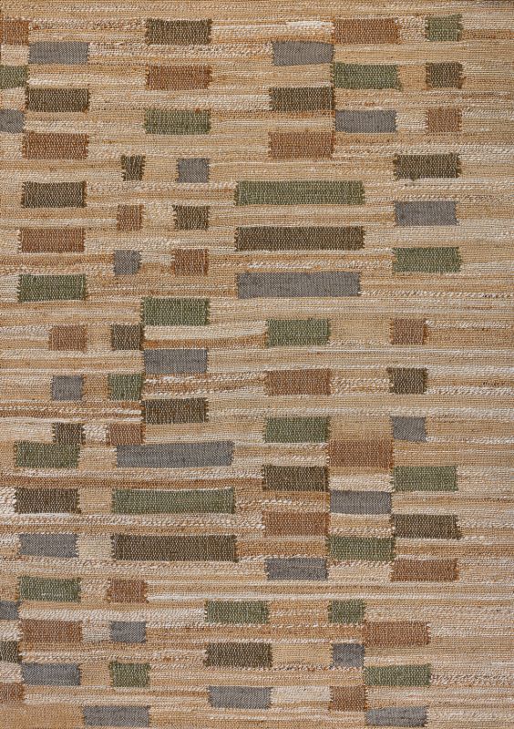 Индийский ковер из джута «JUTE» 1563-LT.BRN-N.WHITE-G.RUST 135 x 200 см