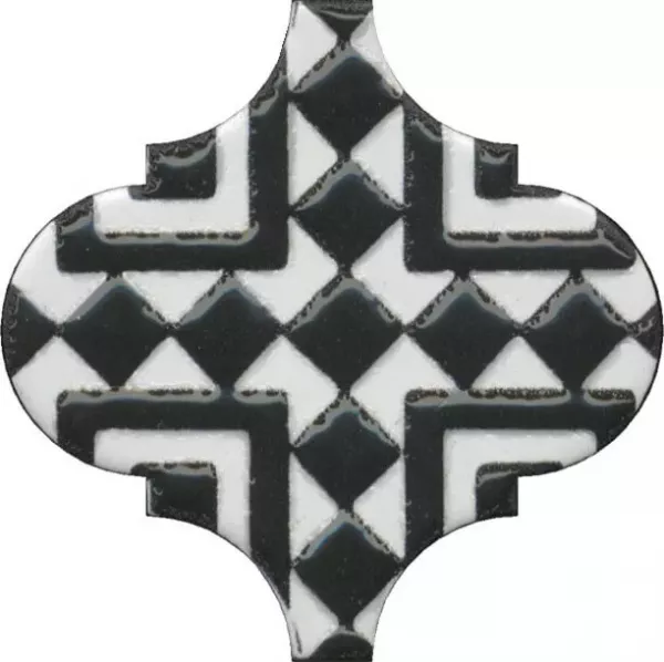 Декор настенный Арабески орнамент 65x65 черный OS\A25\65000