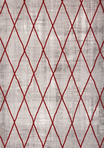 Бельгийский ковер из вискозы, акрила и хлопка «ELEGANT TAPESTRY» CROSS-SIL-RED 70 x 140 см