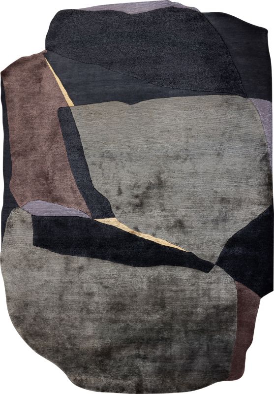 Индийский ковер из эвкалиптового шёлка, шерсти и шёлка «TECTONIC» D5-C4 170 x 240 см Индийский ковер из эвкалиптового шёлка, шерсти и шёлка «TECTONIC» D5-C4 170 x 240 см