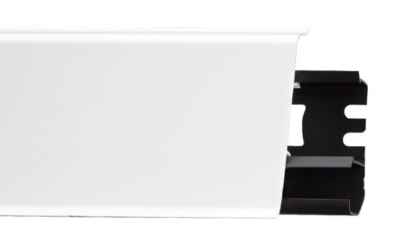 Плинтус ПВХ INDO ARBITON 01 Белый Глянцевый   70х26х2500мм