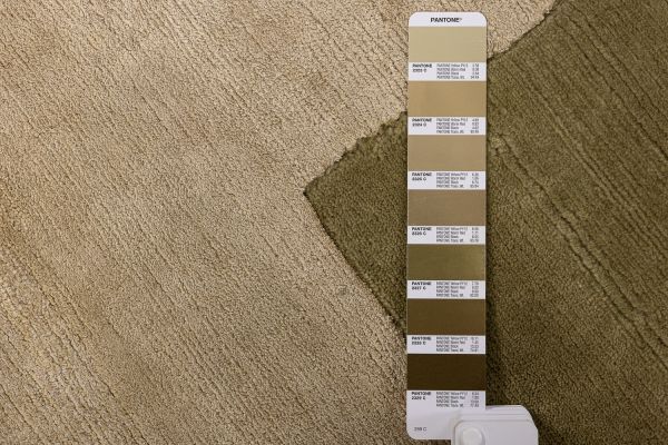 Индийский ковер из шерсти, шёлка и эвкалиптового шёлка «TECTONIC» D4-C4 174 x 240 см