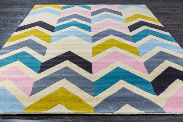 Индийский ковер из шерсти «REEF RUG» RF12-CHEVRON MULTI 120 x 170 см