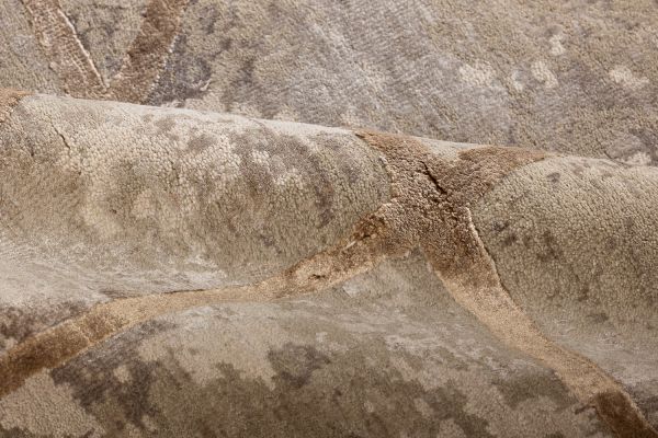 Индийский ковер из шерсти и шёлка «CHAOS THEORY» ESK414-LINEN-AWHITE 249 x 305 см