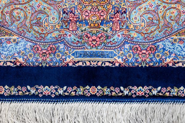 Иранский ковёр из шёлка и модала «MASTERPIECE QUM» 010-22-FLOWER GARDEN