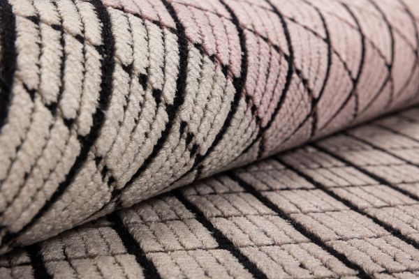 Индийский ковер из эвкалиптового шёлка, шерсти и хлопка «DOVE MODERN» SR44A-LT.PINK 200 x 290 см