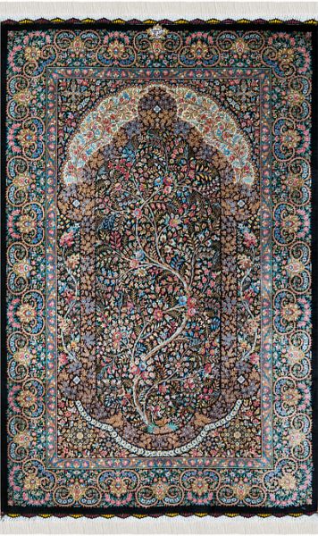 Иранский ковёр из шёлка «QOM» 13-229/S-IR