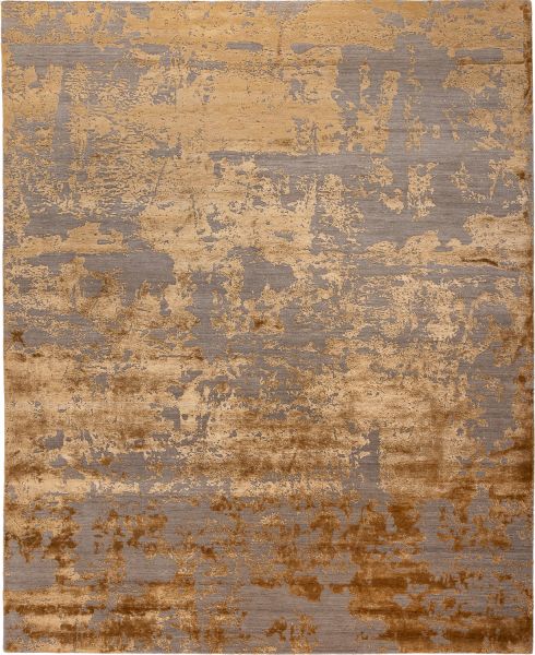 Индийский ковер из шерсти и арт-шёлка «CHAOS THEORY» ESK431-D.TAUPE-B.GOLD 201 x 300 см