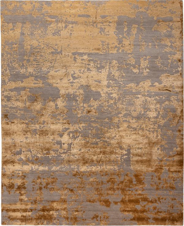 Индийский ковер из шерсти и арт-шёлка «CHAOS THEORY» ESK431-D.TAUPE-B.GOLD 201 x 300 см Индийский ковер из шерсти и арт-шёлка «CHAOS THEORY» ESK431-D.TAUPE-B.GOLD 201 x 300 см