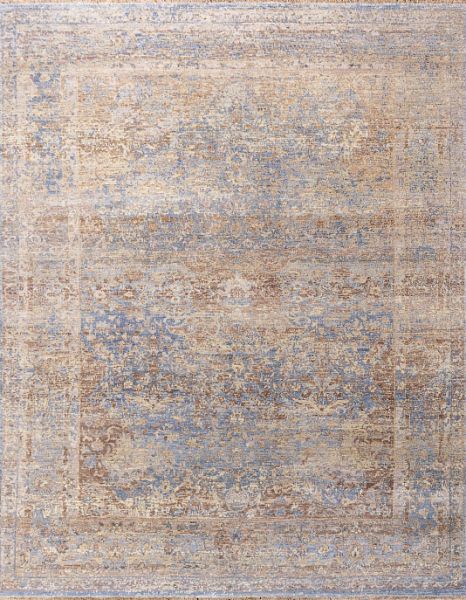 Индийский ковёр из шерсти «ZIEGLER ZERO» 1745-LT.BLUE