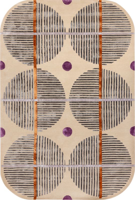 Индийский ковер из шерсти, эвкалиптового шёлка и хлопка «GEOMETRIC» DESIGN-08A 200 x 300 см Индийский ковер из шерсти, эвкалиптового шёлка и хлопка «GEOMETRIC» DESIGN-08A 200 x 300 см