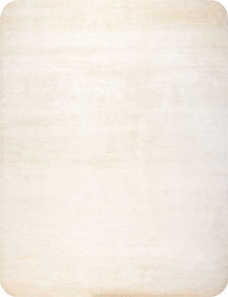 Индийский ковер из шёлка «BLANC DE BLANCS» PLAIN-CORNER-WHITE 198 x 300 см