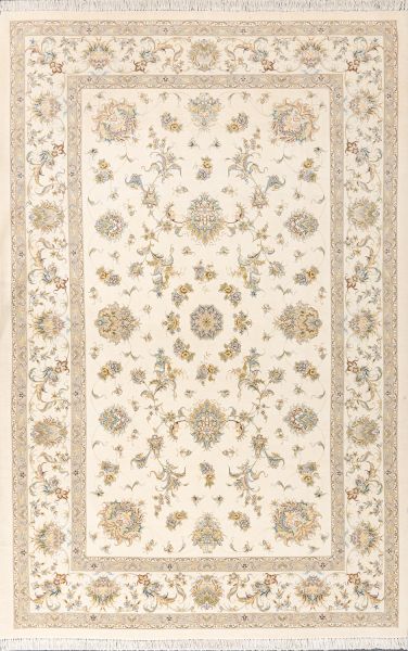 Иранский ковер из шерсти и шёлка «TABRIZ-FLORAL» 900-30044-IR 202 x 301 см