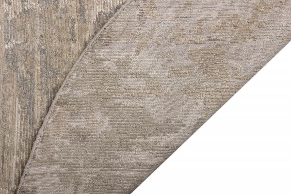 Индийский ковер из шерсти и арт-шёлка «STORM» BHRAT-39-CAMEL(Round) 250 x 250 см