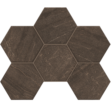 Керамогранитная плитка Мозаика GB04 Hexagon 25x28,5 непол.