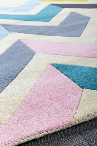 Индийский ковер из шерсти «REEF RUG» RF12-CHEVRON MULTI 120 x 170 см