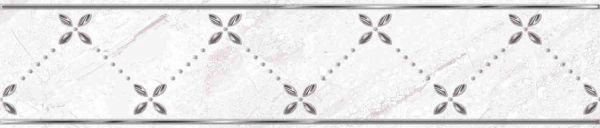 Керамическая плитка Тулуза Бордюр 2 75*350 люкс (1*28) ВКЗ (Волгоград)  для ванной комнаты