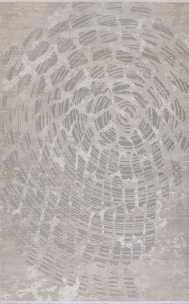 Турецкий ковер из полипропилена и полиэстера «MOON» 2574A-CREAM-L.GREY 80 x 150 см Турецкий ковер из полипропилена и полиэстера «MOON» 2574A-CREAM-L.GREY 80 x 150 см