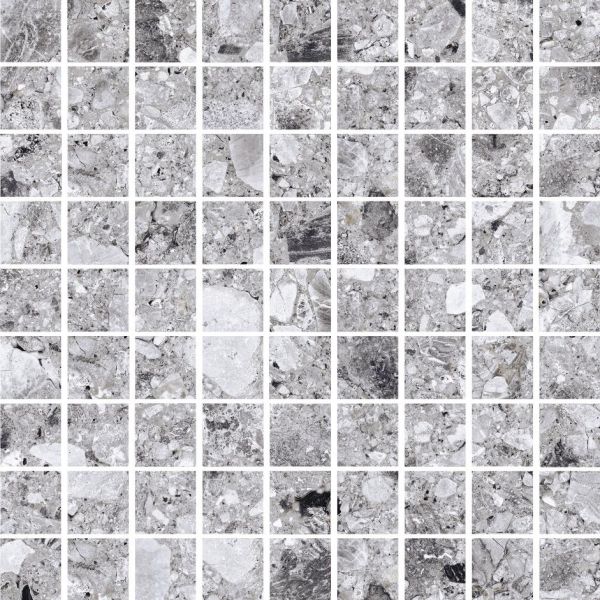 Мозаика Terrazzo (Терраццо) 300x300 светло-серая K-331/MR/m01