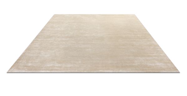 Индийский ковер из шёлка и хлопка «BLANC DE BLANCS» PLAIN-GREY 245 x 307 см