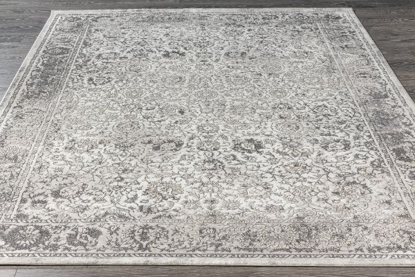 Турецкий ковер из полиэстера «RICH SILVER» CL03A-GREY 160 x 230 см