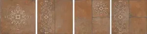 Керамогранит Каменный остров 300x300 коричневый декорированный SG926400N