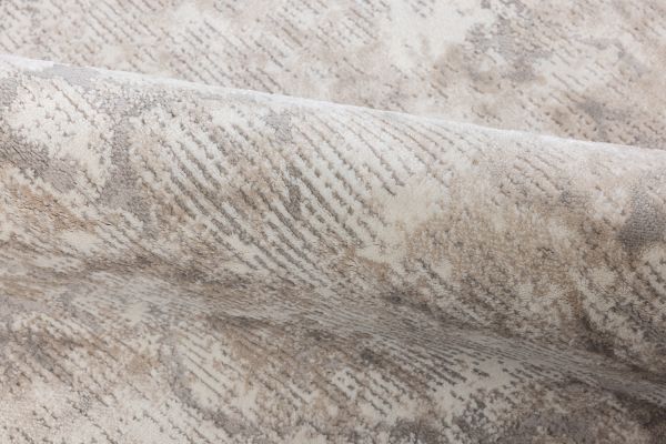 Турецкий ковер из полипропилена и полиэстера «BOSFOR» 02870A-BGE-CRE(OVAL) 200 x 400 см