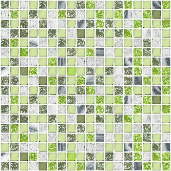 Мозаика Элара Верде 300x300 зеленая