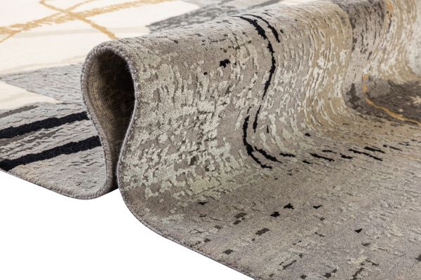 Индийский ковер из шерсти, шёлка и хлопка «HOLLYWOOD ART» CE6689-IVORY-GREY 243 x 291 см Индийский ковер из шерсти, шёлка и хлопка «HOLLYWOOD ART» CE6689-IVORY-GREY 243 x 291 см