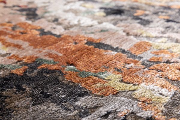 Индийский ковер из шерсти и арт-шёлка «STORM» FRX4-MULTI(Round) 177 x 177 см