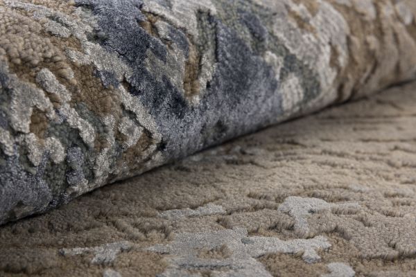 Индийский ковер из шерсти и бамбукового шёлка «UVENUTI» LRB1545-C.GREY-B.MIRAGE 198 x 300 см