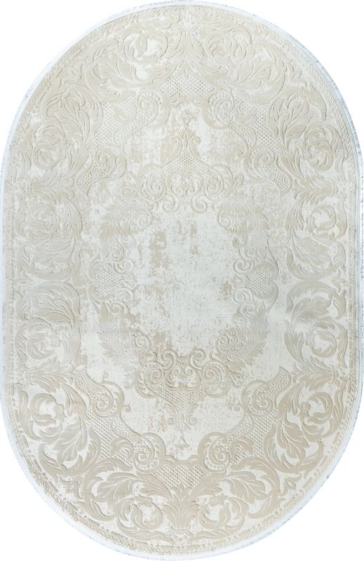 Турецкий ковер из акрила «SARDES» 6101A-CREM-BEG(Oval) 160 x 235 см Турецкий ковер из акрила «SARDES» 6101A-CREM-BEG(Oval) 160 x 235 см