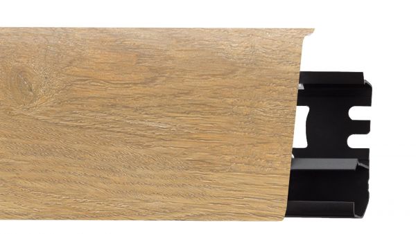 Плинтус ПВХ INDO ARBITON 154 Дуб Серра  70х26х2500мм