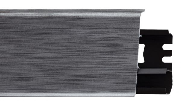 Плинтус ПВХ INDO ARBITON 17 Алюминий   70х26х2500мм