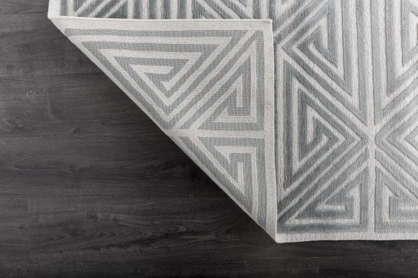 Непальский ковер из шерсти и шёлка «ART DECO RUGS» 147312-35-BLEACH-WHT SM-3 201 x 304 см