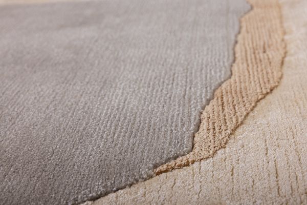 Индийский ковер из шерсти, шёлка и эвкалиптового шёлка «TECTONIC» D1-C1 171 x 240 см