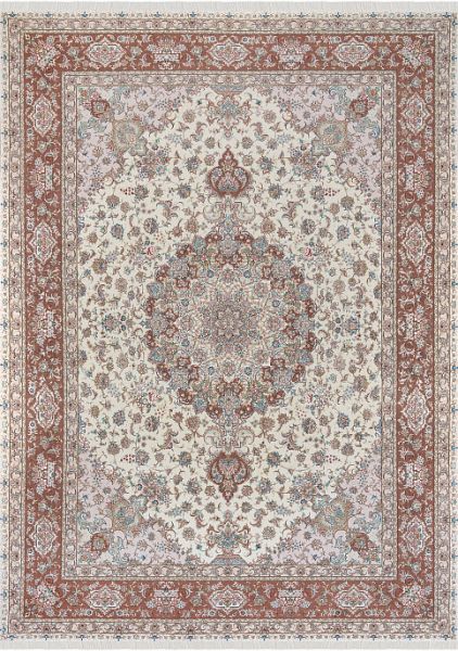 Иранский ковёр из шерсти и шёлка «TABRIZ 50» 9-438-IR