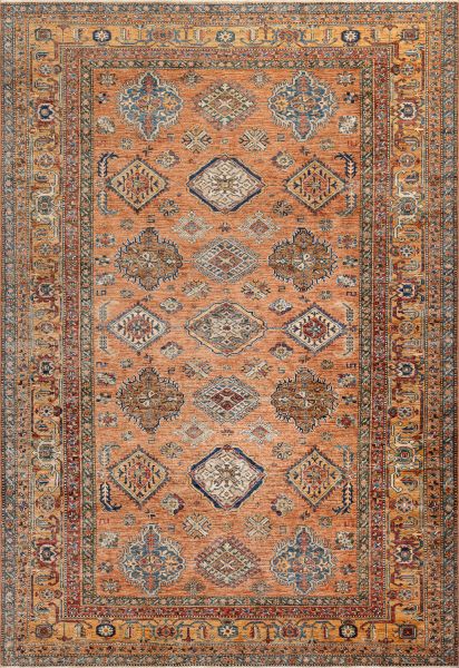 Пакистанский ковер из шерсти «KAZAK ROYAL» GOLD-GOLD(205x296) 205 x 296 см