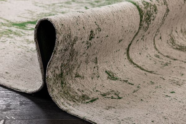 Бельгийский ковер из полиэфирного шёлка «SHINY FEATHER» 9489-PIQUANT GREEN 170 x 240 см