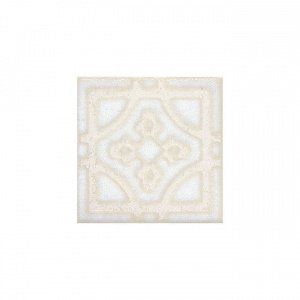 Вставка Амальфи орнамент 99x99 белая STG\B406\1266