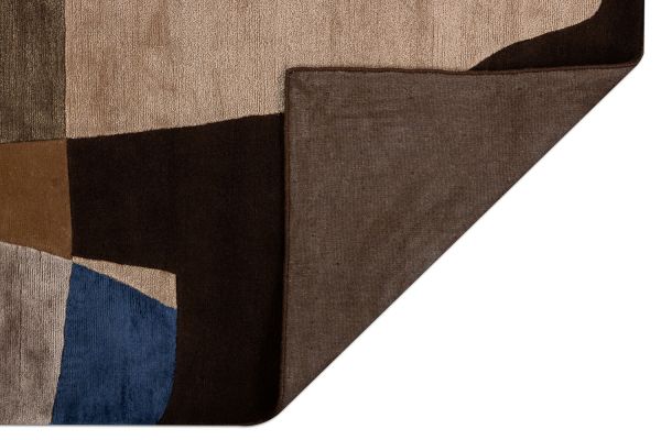 Индийский ковер из шерсти, шёлка и эвкалиптового шёлка «TECTONIC» D2-C4 173 x 240 см