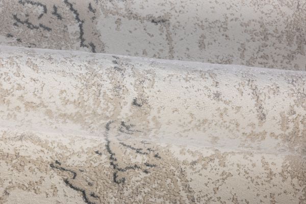 Турецкий ковер из полипропилена и полиэстера «MOON» 2577A-CREAM-L.GREY 80 x 150 см Турецкий ковер из полипропилена и полиэстера «MOON» 2577A-CREAM-L.GREY 80 x 150 см