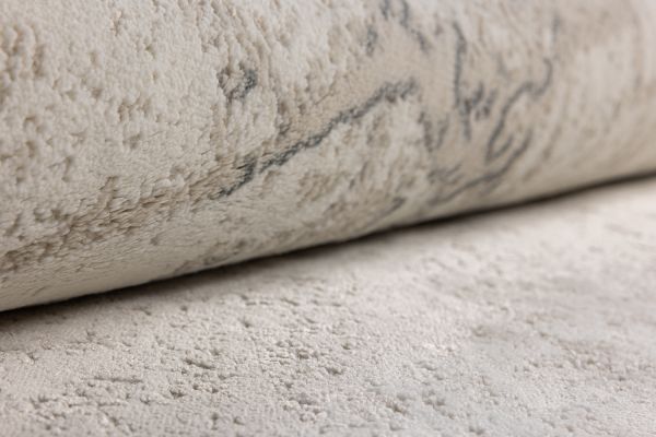 Турецкий ковер из полипропилена и полиэстера «MOON» 2577A-CREAM-L.GREY 80 x 150 см