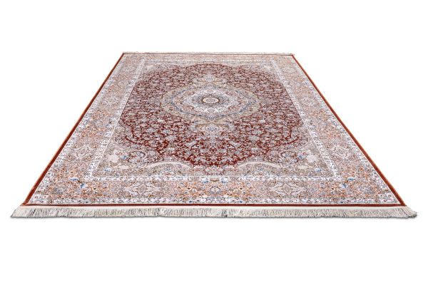 Иранский ковер из вискозы и акрила «Miras Collection» 1200- Madder Red 200 x 300 см
