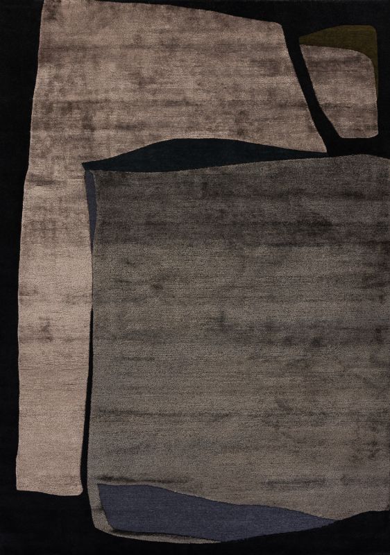 Индийский ковер из шерсти, шёлка и эвкалиптового шёлка «TECTONIC» D3-C4 171 x 241 см