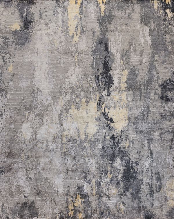 Индийский ковер из арт-шёлка и шерсти «STORM» LPFX15-GOLD 205 x 299 см