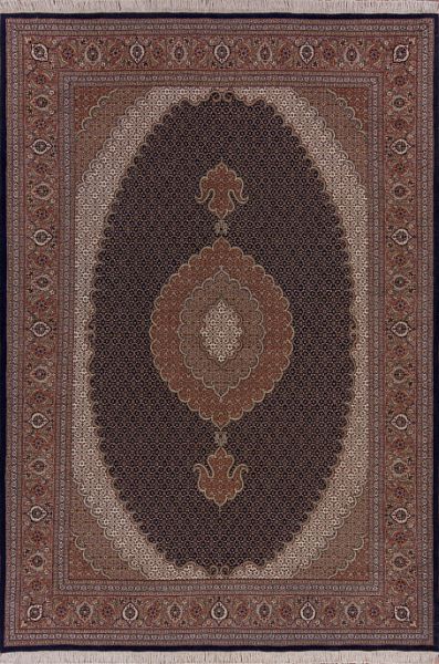 Иранский ковёр из шерсти и шёлка «TABRIZ MAHI» 13-37-IR
