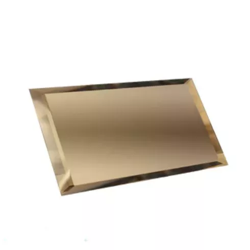 Плитка зеркальная Прямоугольник 120x480 бронза (с фацетом 10 мм)