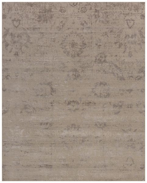Индийский ковёр из шерсти и арт-шёлка «CHAOS THEORY» ESK624-CGRY-SHA